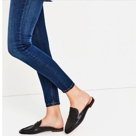 Zara Shoes | Zara Black Backless Slip 